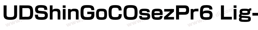 UDShinGoCOsezPr6 Lig字体转换